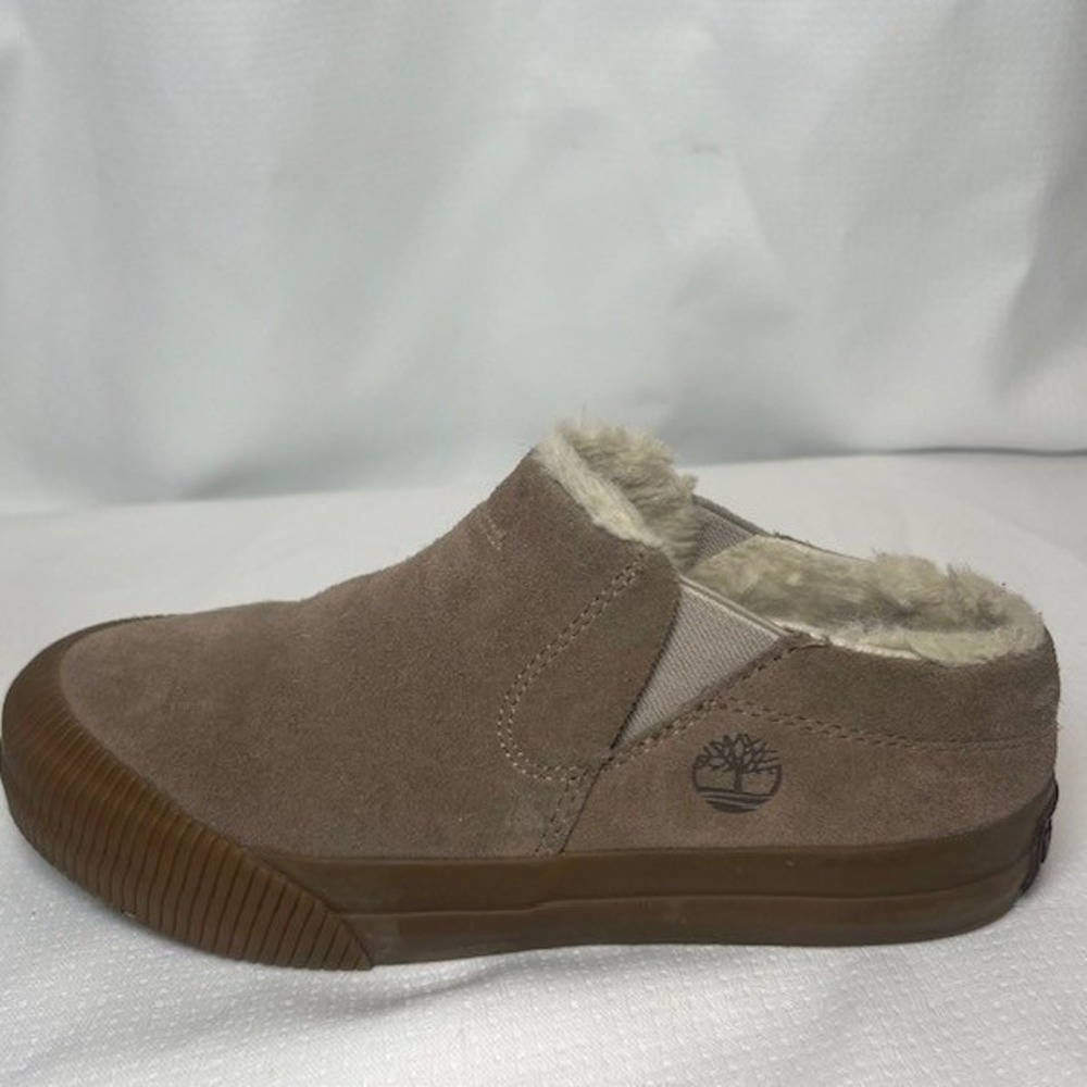Cottagecore Timberland Womens Skyla Bay Suede Faux Fur Lined Winter Clogs 6.5